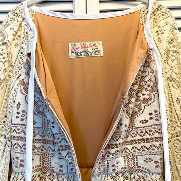 Vintage Eva Gabor for Estevez lace Dress. Circa 70’s So stunning!!!! - Picture 3 of 5